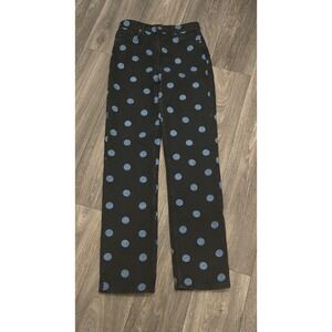 Reformation‎ High Rise Long Jeans All Over Earth Embroidered Denim Size 24